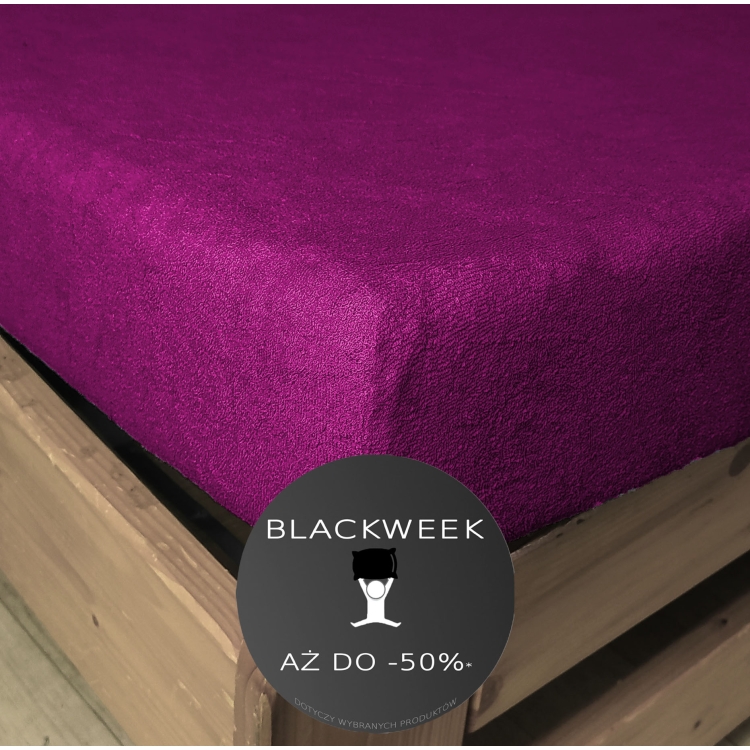 blackweek prześcieradło frotte